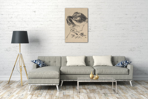 Leinwandbild Edouard Manet - Suzanne Manet im Bellevue