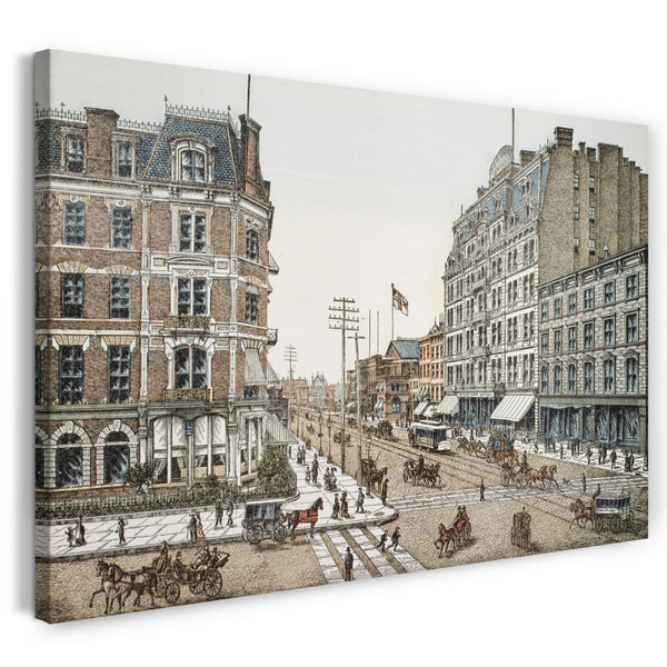 Leinwandbild Charles Magnus & Gesellschaft - Broadway an der 42. Straße, New York