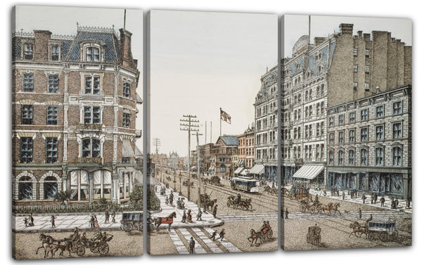 Leinwandbild Charles Magnus & Gesellschaft - Broadway an der 42. Straße, New York