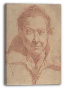 Leinwandbild Agostino Carracci - Porträtbüste einer Frau