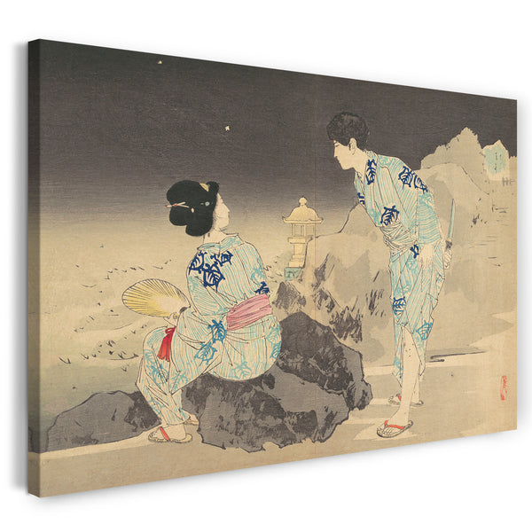 Leinwandbild Mishima Shōsō - Glühwürmchen in einer Sommernacht