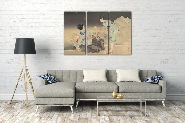 Leinwandbild Mishima Shōsō - Glühwürmchen in einer Sommernacht