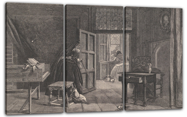 Leinwandbild William Luson Thomas - Die Rückkehr der Duenna, aus den "Illustrated London News"