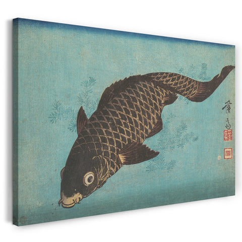 Leinwandbild Keisai Eisen - Koi