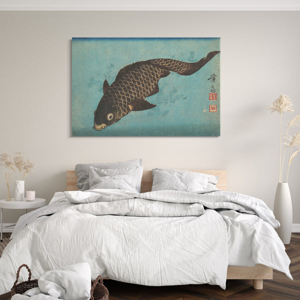 Leinwandbild Keisai Eisen - Koi