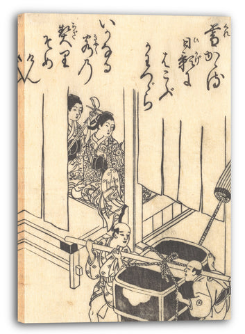 Leinwandbild Nishikawa Sukenobu - Drucken