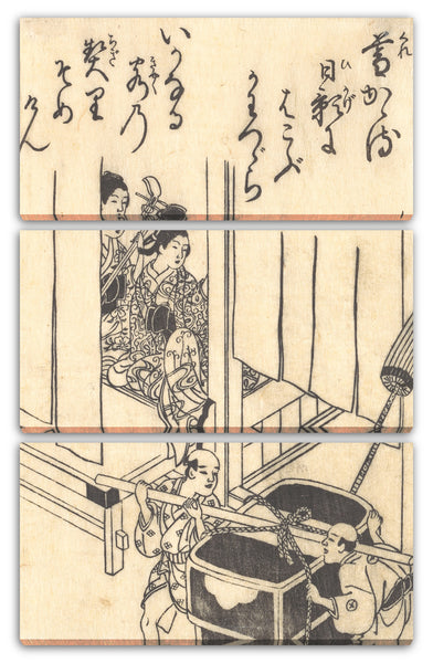 Leinwandbild Nishikawa Sukenobu - Drucken