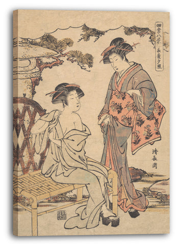 Leinwandbild Torii Kiyonaga - Drucken