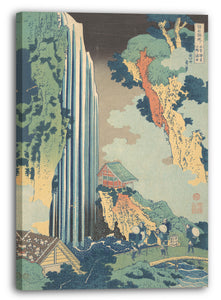 Leinwandbild Katsushika Hokusai - Ono Wasserfall am Kisokaidō (Kisokaidō Ono no bakufu), aus der Serie Eine Führung der Wasserfälle in verschiedenen Provinzen (Shokoku taki meguri)