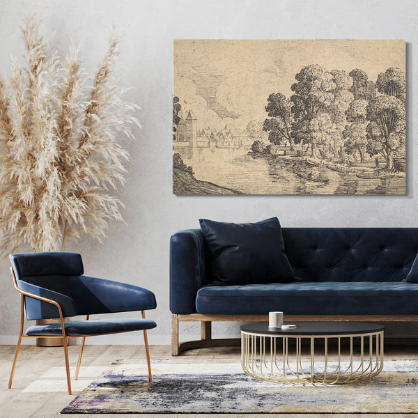 Leinwandbild Kleine Aussicht, 10er Set - Schiff-Mathe