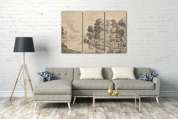 Leinwandbild Kleine Aussicht, 10er Set - Schiff-Mathe