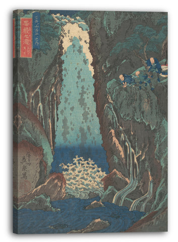 Leinwandbild Keisai Eisen - Kegon Wasserfall