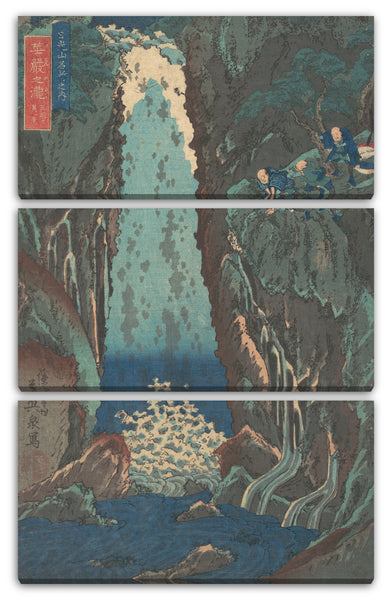 Leinwandbild Keisai Eisen - Kegon Wasserfall
