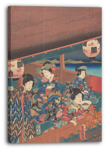 Leinwandbild Utagawa Kunisada - Drucken
