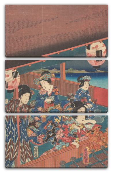 Leinwandbild Utagawa Kunisada - Drucken