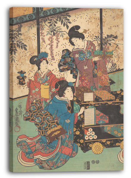 Leinwandbild Utagawa Kunisada - Motiv aus einem Druck