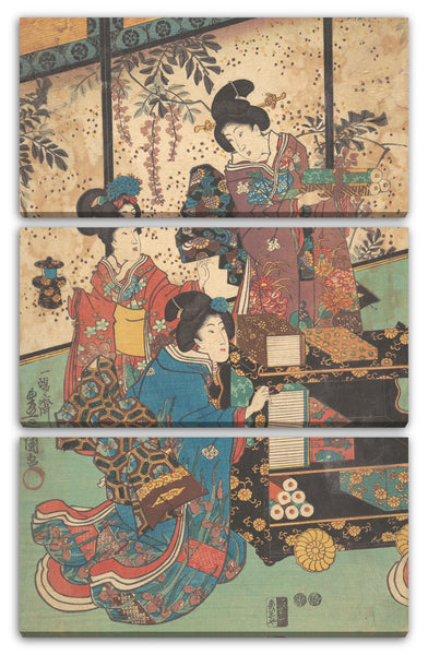 Leinwandbild Utagawa Kunisada - Motiv aus einem Druck