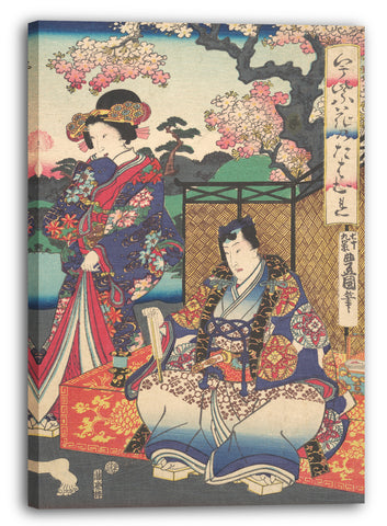 Leinwandbild Utagawa Kunisada - Motiv aus einem Druck