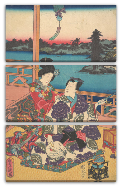 Leinwandbild Utagawa Kunisada - Motiv aus einem Druck