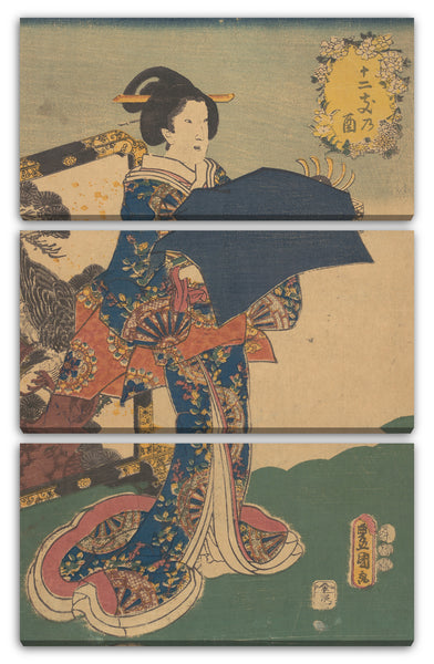 Leinwandbild Utagawa Kunisada - Motiv aus einem Druck