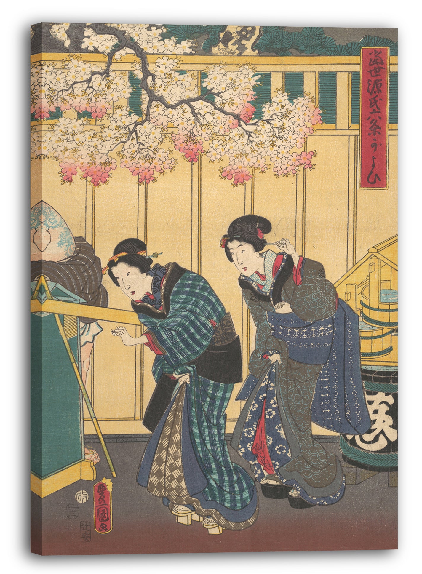 Leinwandbild Utagawa Kunisada - Motiv aus einem Druck