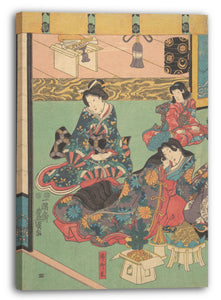 Leinwandbild Utagawa Kunisada - Motiv aus einem Druck