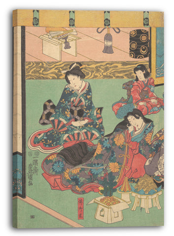 Leinwandbild Utagawa Kunisada - Motiv aus einem Druck
