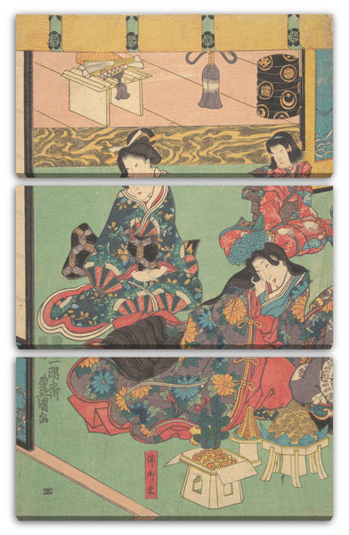 Leinwandbild Utagawa Kunisada - Motiv aus einem Druck