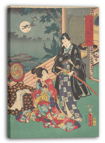 Leinwandbild Utagawa Kunisada - Motiv aus einem Druck