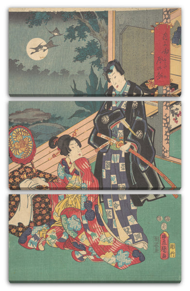 Leinwandbild Utagawa Kunisada - Motiv aus einem Druck
