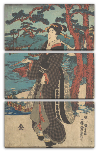 Leinwandbild Utagawa Kunisada - Motiv aus einem Druck