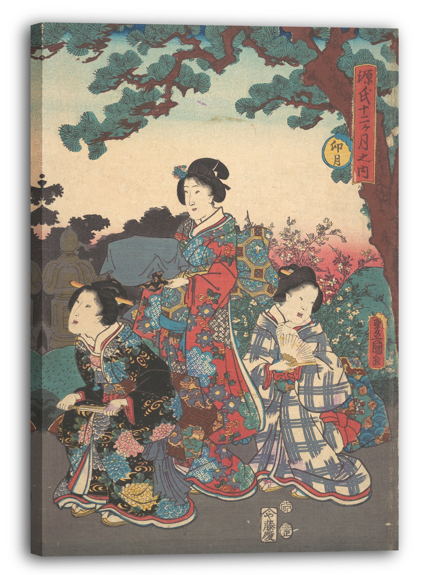Leinwandbild Utagawa Kunisada - Motiv aus einem Druck