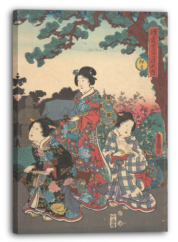 Leinwandbild Utagawa Kunisada - Motiv aus einem Druck