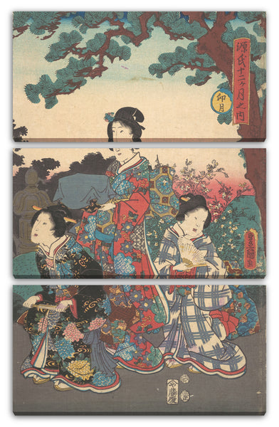 Leinwandbild Utagawa Kunisada - Motiv aus einem Druck