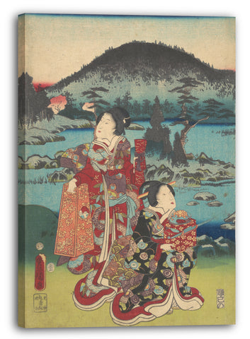 Leinwandbild Utagawa Kunisada - Motiv aus einem Druck