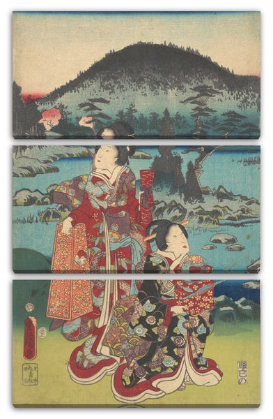 Leinwandbild Utagawa Kunisada - Motiv aus einem Druck