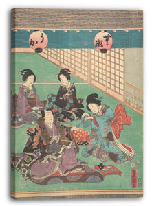 Leinwandbild Utagawa Kunisada - Motiv aus einem Druck