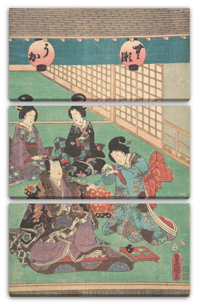Leinwandbild Utagawa Kunisada - Motiv aus einem Druck