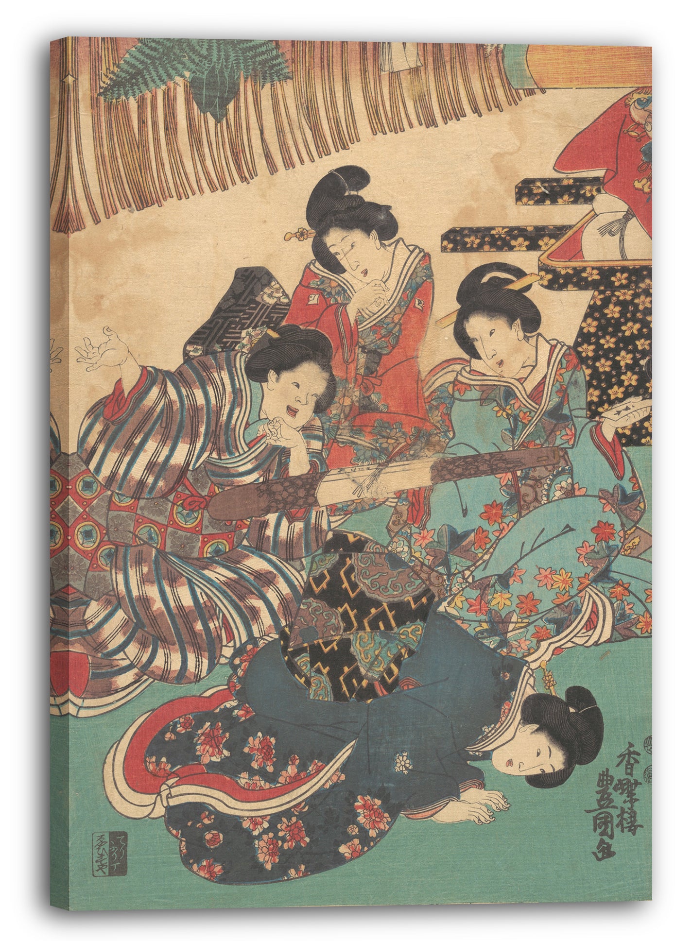 Leinwandbild Utagawa Kunisada - Motiv aus einem Druck