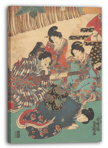 Leinwandbild Utagawa Kunisada - Motiv aus einem Druck