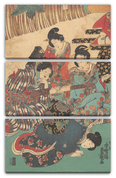 Leinwandbild Utagawa Kunisada - Motiv aus einem Druck