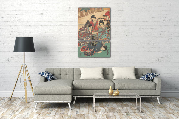 Leinwandbild Utagawa Kunisada - Motiv aus einem Druck