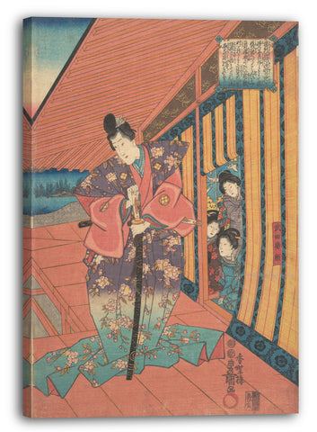 Leinwandbild Utagawa Kunisada - Motiv aus einem Druck
