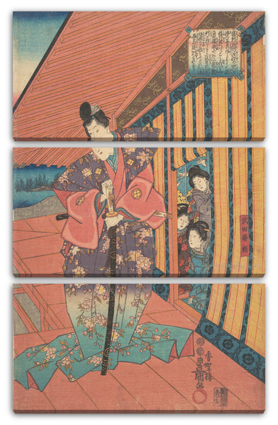 Leinwandbild Utagawa Kunisada - Motiv aus einem Druck