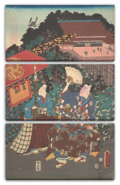 Leinwandbild Utagawa Kunisada - Motiv aus einem Druck