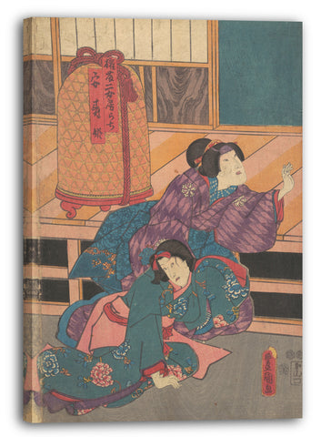 Leinwandbild Utagawa Kunisada - Motiv aus einem Druck