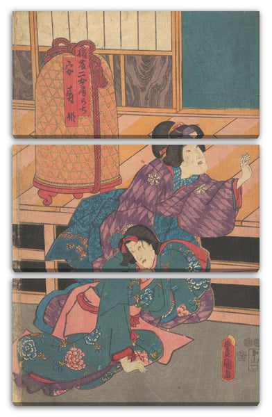 Leinwandbild Utagawa Kunisada - Motiv aus einem Druck