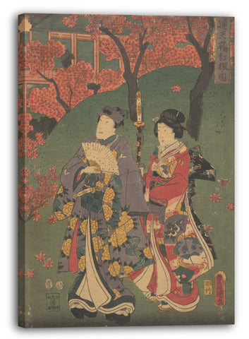 Leinwandbild Utagawa Kunisada - Motiv aus einem Druck