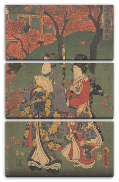 Leinwandbild Utagawa Kunisada - Motiv aus einem Druck