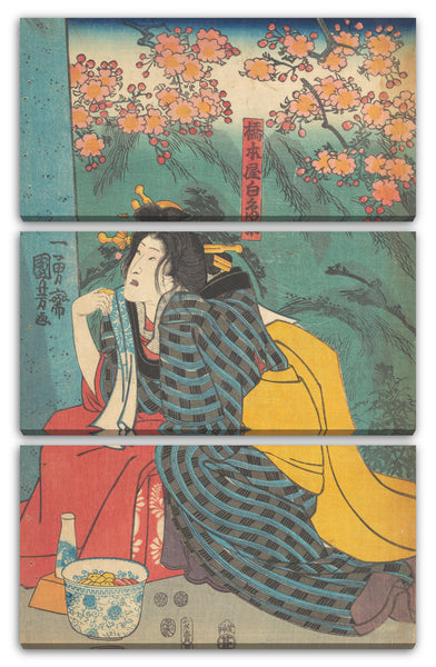 Leinwandbild Utagawa Kuniyoshi - Motiv aus einem Druck